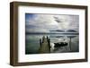 Germany, Bavaria, Landing Stage, 'Forggensee' (Lake) Near Rieden, Clouds, Fog, Ammergau Alps-Uwe Steffens-Framed Photographic Print