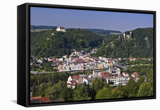 Germany, Bavaria, Lower Bavaria, AltmŸhltal (Valley), Riedenburg, City Overview-Udo Siebig-Framed Stretched Canvas