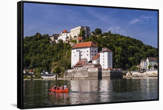 Germany, Bavaria, Lower Bavaria, Danube Inn, Passau-Udo Siebig-Framed Stretched Canvas