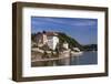 Germany, Bavaria, Lower Bavaria, Donau-Inn, Passau, the Danube with Veste Niederhaus-Udo Siebig-Framed Photographic Print