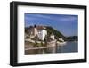 Germany, Bavaria, Lower Bavaria, Donau-Inn, Passau, the Danube with Veste Niederhaus-Udo Siebig-Framed Photographic Print