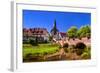 Germany, Bavaria, Lower Franconia, 'FrŠnkisches Saaletal' (Saale Valley), GrŠfendorf-Udo Siebig-Framed Photographic Print