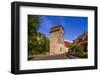 Germany, Bavaria, Lower Franconia, 'FrŠnkisches Saaletal' (Saale Valley), Hammelburg, 'HŸterturm'-Udo Siebig-Framed Photographic Print