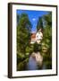 Germany, Bavaria, Lower Franconia, 'FrŠnkisches Saaletal' (Saale Valley), Hammelburg-Udo Siebig-Framed Photographic Print