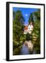 Germany, Bavaria, Lower Franconia, 'FrŠnkisches Saaletal' (Saale Valley), Hammelburg-Udo Siebig-Framed Photographic Print