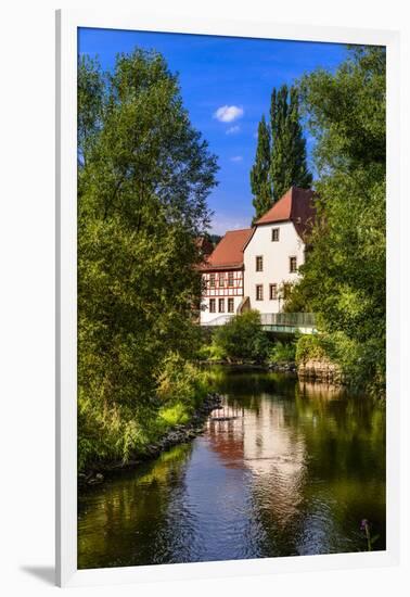 Germany, Bavaria, Lower Franconia, 'FrŠnkisches Saaletal' (Saale Valley), Hammelburg-Udo Siebig-Framed Photographic Print