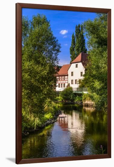 Germany, Bavaria, Lower Franconia, 'FrŠnkisches Saaletal' (Saale Valley), Hammelburg-Udo Siebig-Framed Photographic Print