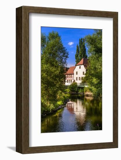 Germany, Bavaria, Lower Franconia, 'FrŠnkisches Saaletal' (Saale Valley), Hammelburg-Udo Siebig-Framed Photographic Print