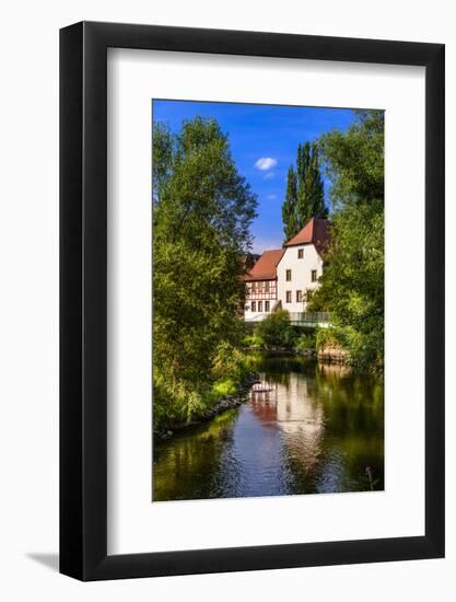 Germany, Bavaria, Lower Franconia, 'FrŠnkisches Saaletal' (Saale Valley), Hammelburg-Udo Siebig-Framed Photographic Print