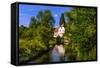 Germany, Bavaria, Lower Franconia, 'FrŠnkisches Saaletal' (Saale Valley), Hammelburg-Udo Siebig-Framed Stretched Canvas