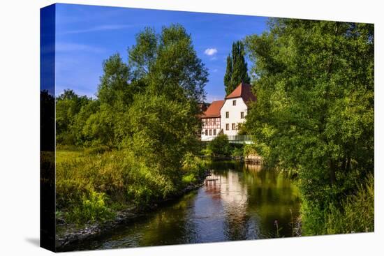 Germany, Bavaria, Lower Franconia, 'FrŠnkisches Saaletal' (Saale Valley), Hammelburg-Udo Siebig-Stretched Canvas