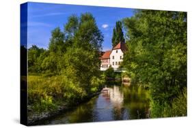 Germany, Bavaria, Lower Franconia, 'FrŠnkisches Saaletal' (Saale Valley), Hammelburg-Udo Siebig-Stretched Canvas