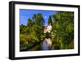 Germany, Bavaria, Lower Franconia, 'FrŠnkisches Saaletal' (Saale Valley), Hammelburg-Udo Siebig-Framed Photographic Print