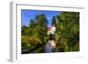 Germany, Bavaria, Lower Franconia, 'FrŠnkisches Saaletal' (Saale Valley), Hammelburg-Udo Siebig-Framed Photographic Print