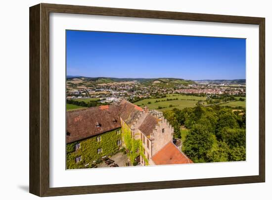 Germany, Bavaria, Lower Franconia, 'FrŠnkisches Saaletal' (Saale Valley), Hammelburg-Udo Siebig-Framed Photographic Print