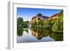 Germany, Bavaria, Lower Franconia, 'FrŠnkisches Saaletal' (Saale Valley), Hammelburg-Udo Siebig-Framed Photographic Print