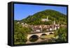 Germany, Bavaria, Lower Franconia, Main-Franconia, 'GemŸnden Am Main'-Udo Siebig-Framed Stretched Canvas