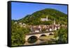 Germany, Bavaria, Lower Franconia, Main-Franconia, 'GemŸnden Am Main'-Udo Siebig-Framed Stretched Canvas