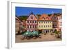 Germany, Bavaria, Lower Franconia, Main-Franconia, Karlstadt, 'Marktplatz' (Square), Karlsburg-Udo Siebig-Framed Photographic Print