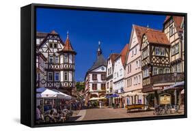 Germany, Bavaria, Lower Franconia, Main-Franconia, Lohr (River) Am Main-Udo Siebig-Framed Stretched Canvas