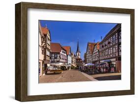 Germany, Bavaria, Lower Franconia, Main-Franconia, Lohr (River) Am Main-Udo Siebig-Framed Photographic Print