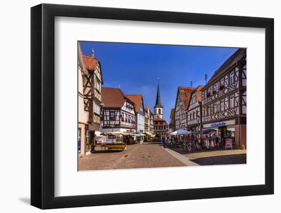 Germany, Bavaria, Lower Franconia, Main-Franconia, Lohr (River) Am Main-Udo Siebig-Framed Photographic Print