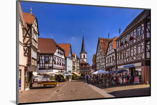 Germany, Bavaria, Lower Franconia, Main-Franconia, Lohr (River) Am Main-Udo Siebig-Mounted Photographic Print