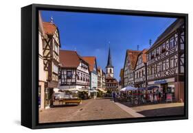 Germany, Bavaria, Lower Franconia, Main-Franconia, Lohr (River) Am Main-Udo Siebig-Framed Stretched Canvas