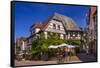 Germany, Bavaria, Lower Franconia, Main-Franconia, Lohr (River) Am Main-Udo Siebig-Framed Stretched Canvas