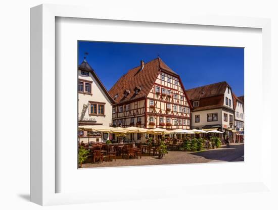 Germany, Bavaria, Lower Franconia, Main-Franconia, Lohr (River) Am Main-Udo Siebig-Framed Photographic Print
