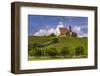 Germany, Bavaria, Lower Franconia, Mainfranken, Volkach, Pilgrimage Church Maria in the Vineyard-Udo Siebig-Framed Photographic Print