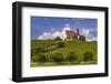 Germany, Bavaria, Lower Franconia, Mainfranken, Volkach, Pilgrimage Church Maria in the Vineyard-Udo Siebig-Framed Photographic Print