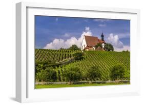 Germany, Bavaria, Lower Franconia, Mainfranken, Volkach, Pilgrimage Church Maria in the Vineyard-Udo Siebig-Framed Photographic Print