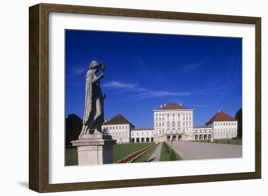 Germany, Bavaria, Munich, Gardens of 17th-Century Baroque Nymphenburg Palace, Statue-null-Framed Giclee Print