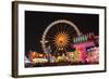 Germany, Bavaria, Munich, Oktoberfest, Oktoberfest, Ferris Wheel, Night-Udo Siebig-Framed Photographic Print