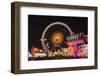 Germany, Bavaria, Munich, Oktoberfest, Oktoberfest, Ferris Wheel, Night-Udo Siebig-Framed Photographic Print