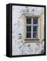 Germany, Bavaria, Munich, Ornate Stucco or Plasterwork Adorning the Front of a House in the City-John Warburton-lee-Framed Stretched Canvas