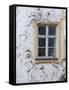 Germany, Bavaria, Munich, Ornate Stucco or Plasterwork Adorning the Front of a House in the City-John Warburton-lee-Framed Stretched Canvas