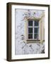 Germany, Bavaria, Munich, Ornate Stucco or Plasterwork Adorning the Front of a House in the City-John Warburton-lee-Framed Photographic Print