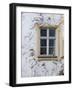 Germany, Bavaria, Munich, Ornate Stucco or Plasterwork Adorning the Front of a House in the City-John Warburton-lee-Framed Photographic Print