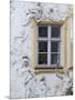 Germany, Bavaria, Munich, Ornate Stucco or Plasterwork Adorning the Front of a House in the City-John Warburton-lee-Mounted Photographic Print