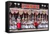 Germany, Bavaria, Munich, Theresienwiese Oktoberfest, Souvenir Stand, Gingerbread Hearts-Udo Siebig-Framed Stretched Canvas