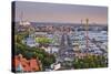 Germany, Bavaria, Munich, Theresienwiese Oktoberfest, View of St. Paul's Church-Udo Siebig-Stretched Canvas