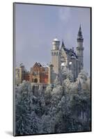 Germany, Bavaria, Neuschwanstein Castle in Winter, Morning Fog, Schwangau Near FŸssen-Uwe Steffens-Mounted Photographic Print