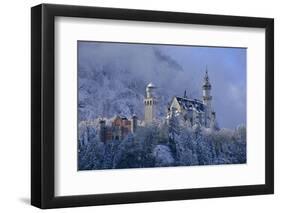 Germany, Bavaria, Neuschwanstein Castle in Winter, Morning Fog, Schwangau Near FŸssen-Uwe Steffens-Framed Photographic Print