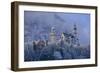 Germany, Bavaria, Neuschwanstein Castle in Winter, Morning Fog, Schwangau Near FŸssen-Uwe Steffens-Framed Photographic Print