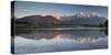 Germany, Bavaria, Northern Karwendel Range, Narrow Lake-Rainer Mirau-Stretched Canvas