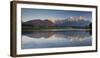 Germany, Bavaria, Northern Karwendel Range, Narrow Lake-Rainer Mirau-Framed Photographic Print