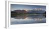 Germany, Bavaria, Northern Karwendel Range, Narrow Lake-Rainer Mirau-Framed Photographic Print