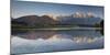 Germany, Bavaria, Northern Karwendel Range, Narrow Lake-Rainer Mirau-Mounted Photographic Print